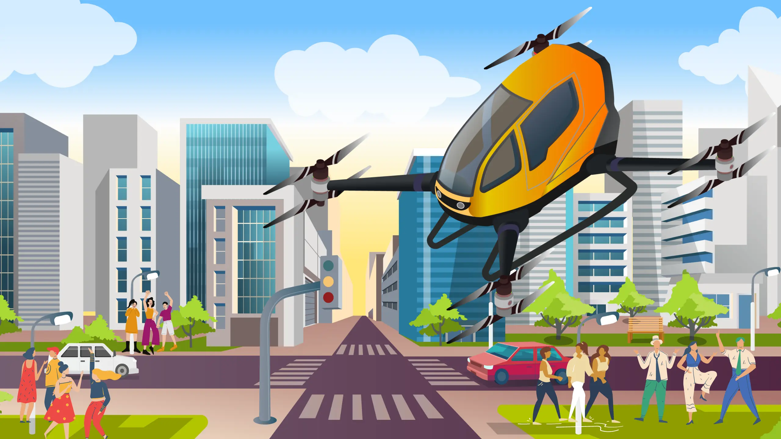Read more about the article Electric Flying Taxis – Upsetting Urban Transportation